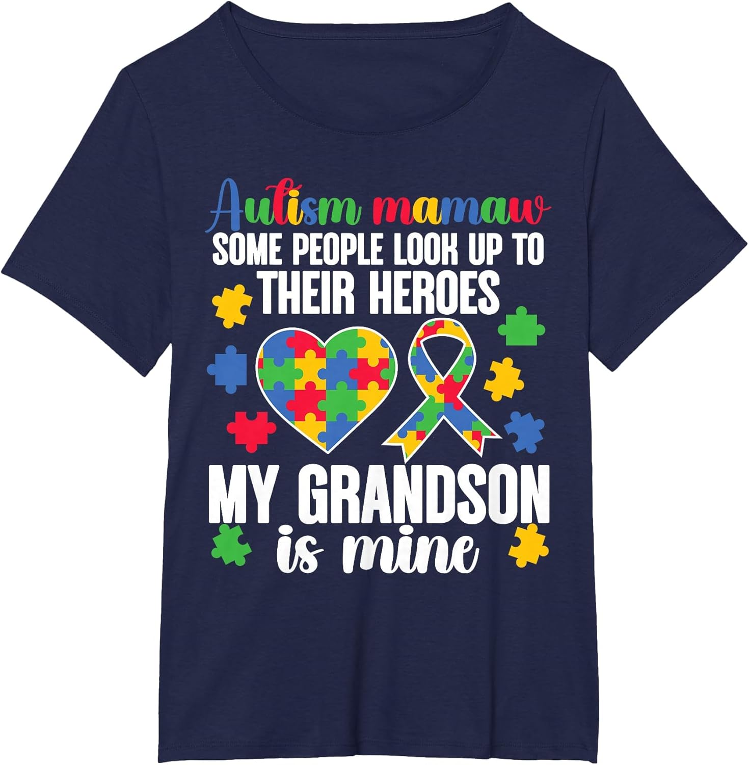 Proud Autism Mamaw My Grandson Autism Warrior Mamaw