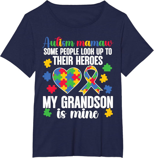 Proud Autism Mamaw My Grandson Autism Warrior Mamaw