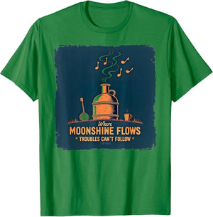 Outlaw Hillbilly Moonshine Flows, Troubles Can't Follow