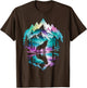 Wolf Forest Moon Vintage Cosmic Howling Wolf Lover Graphic