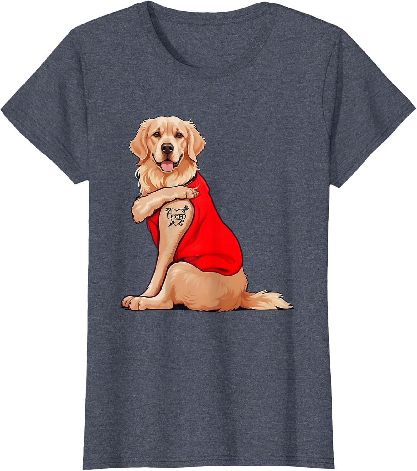 Funny Golden-Retriever Dog I Love Mom