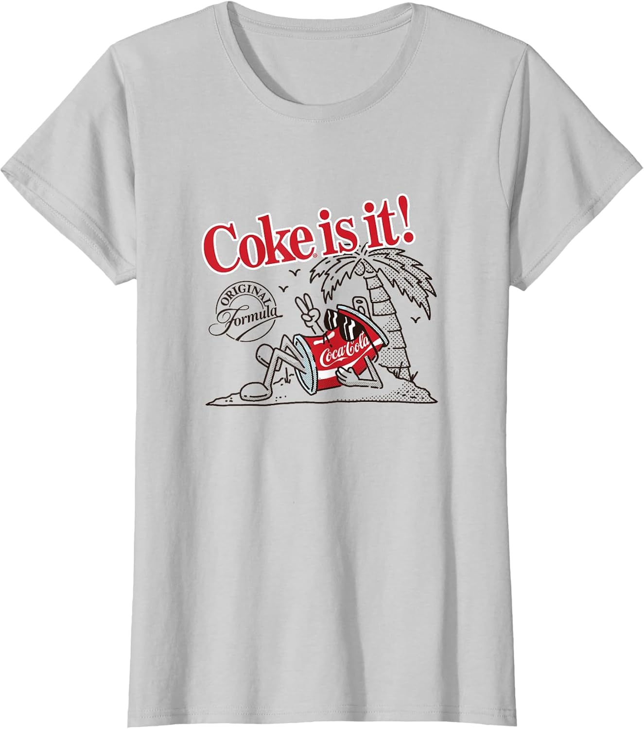 Coca-Cola Original Formula Coke Is It! Beach Retro Cartoon