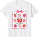 It's 10th Birthday Girl Preppy Strawberry Coquette Birthday