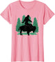 Funny Bigfoot Riding A Bison American Buffalo Lovers