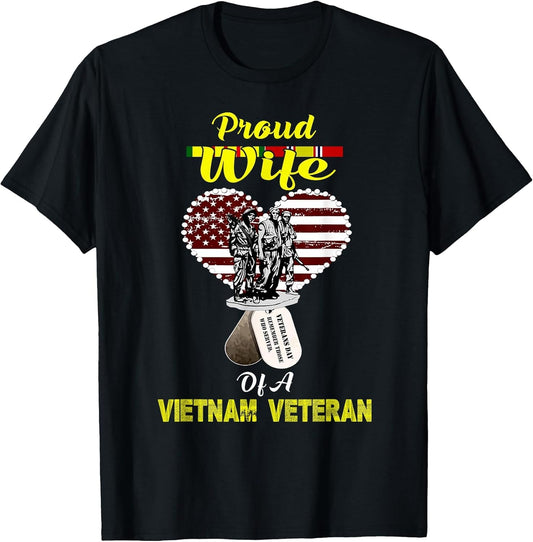 Proud Wife of A Vietnam Veteran T Shirt