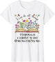 I Can Do All Things Through Christ Cute Bible with Flowers