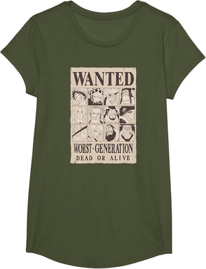 One Piece Anime Worst Generation Wanted Poster Collage