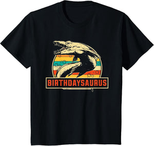 Birthdaysaurus Dinosaur Mosasaurus Funny Kids Birthday