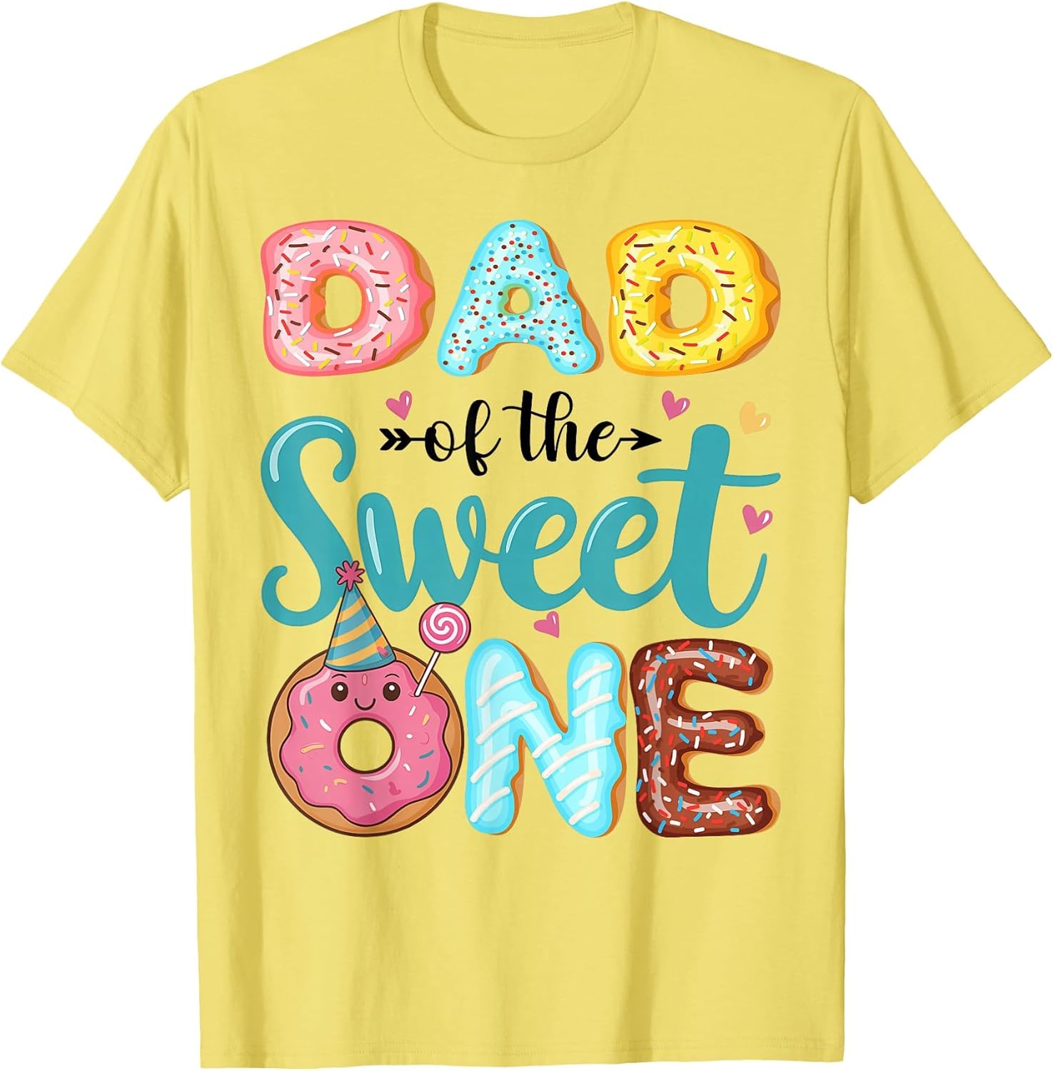 Dad of The Sweet One 1st Birthday Girl Donut Party