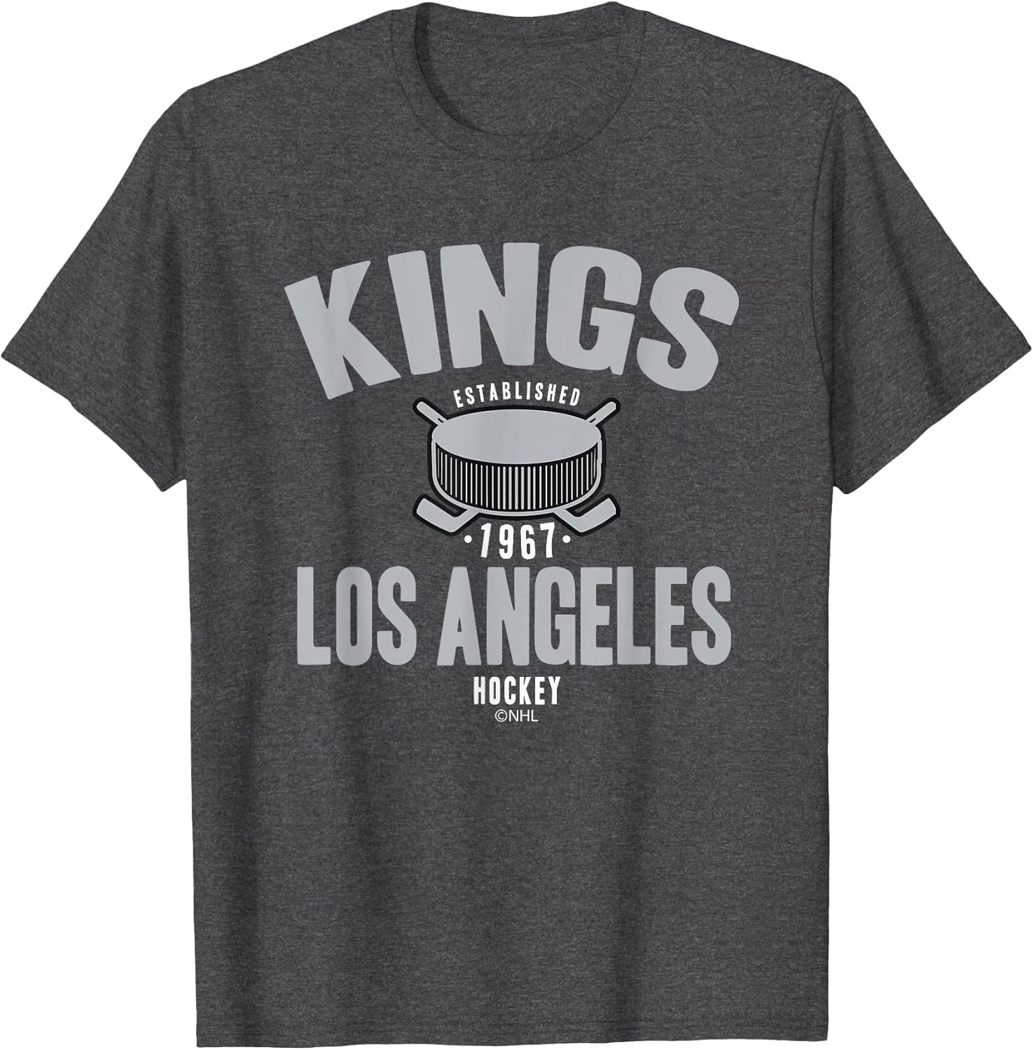 Los Angeles Kings Hockey Puck Dark Heather