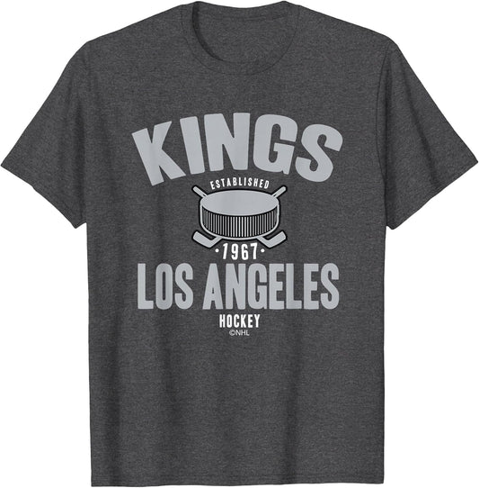 Los Angeles Kings Hockey Puck Dark Heather