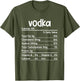 Vodka Nutrition Facts Thanksgiving Funny Drinking Costume