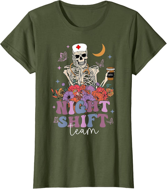 Team Night Shift Emergency Department ER ICU Nurse Halloween