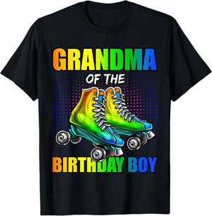 Grandma Birthday Boy Roller Skating Birthday Matching Family