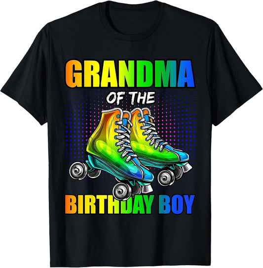 Grandma Birthday Boy Roller Skating Birthday Matching Family