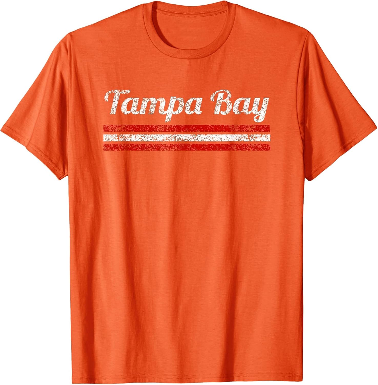 Tampa Bay Florida Retro Vintage Weathered Stripe Throwback