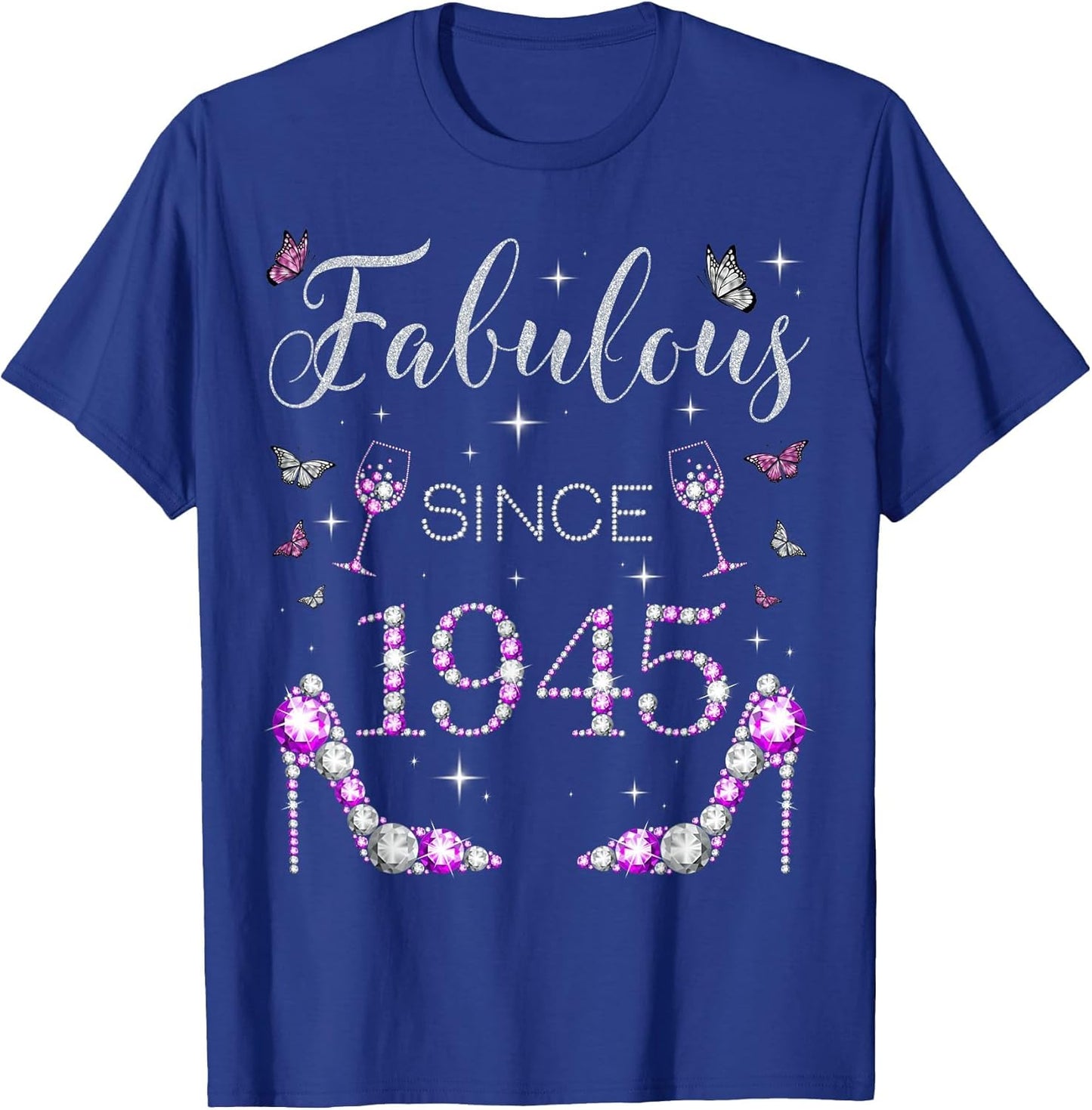 Fabulous Since 1945 Birthday Party High Heels Butterflies