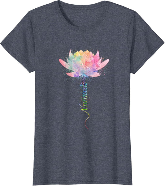 Lotus Flower Namaste Yoga Watercolor Meditation Zen Bohemian