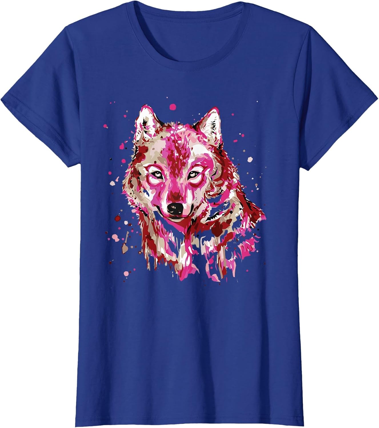 Splash Art Wolf Wolves Women Wolf Lovers Animal Girls Women