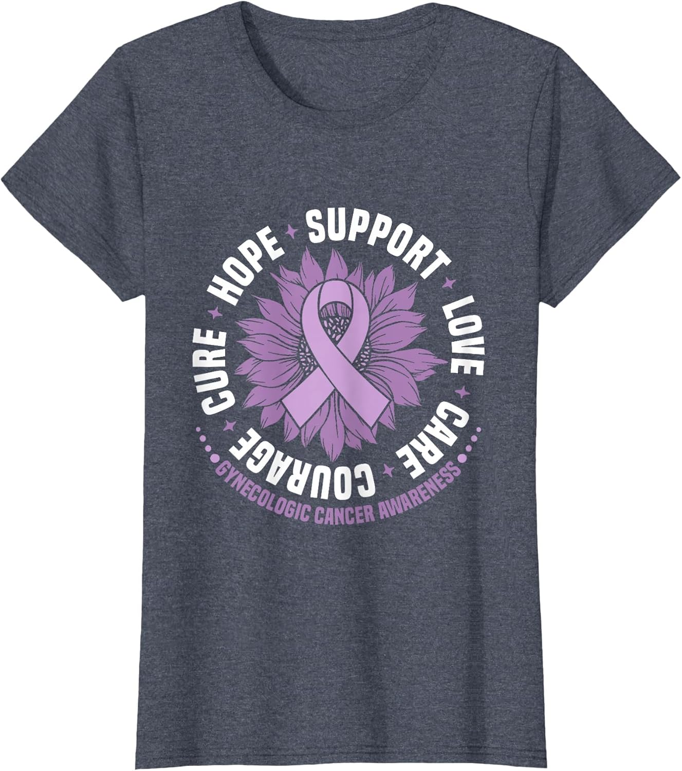 Gynecologic Cancer Awareness Hope Support Love Cure Courage