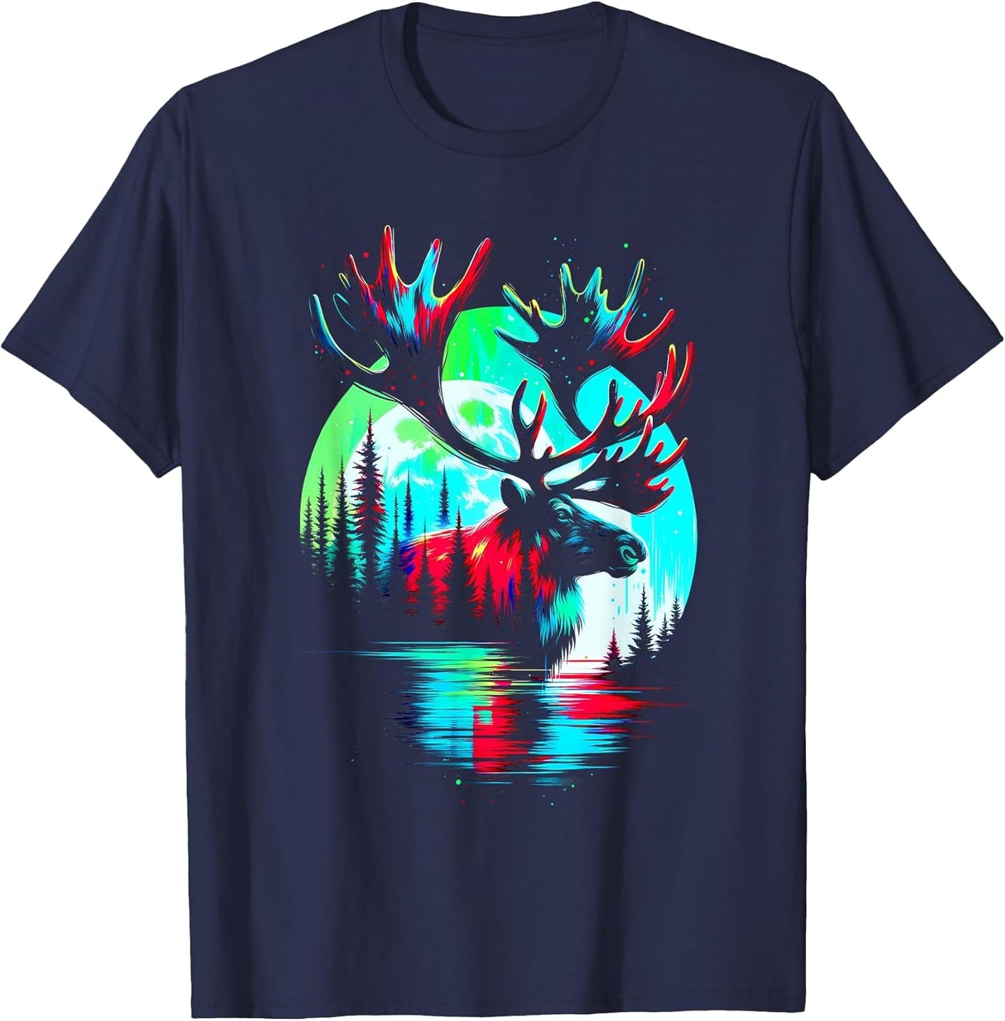 Colorful Caribou Spirit Animal Cool Illustration Art