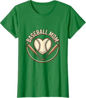 Baseball Mom Heart Proud Sports Parent Design