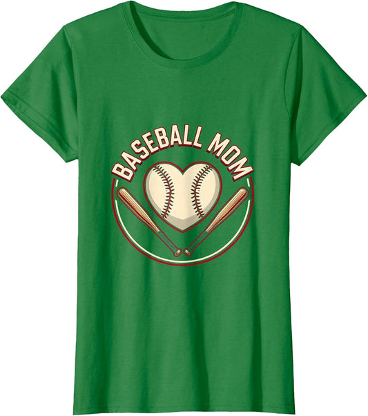 Baseball Mom Heart Proud Sports Parent Design