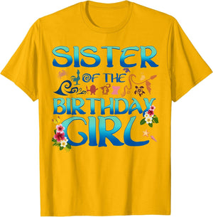 Sister of The Birthday Girl Cute Oceania Adventure Family