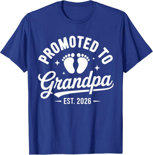 Promoted to Grandpa est. 2026 Grandparents Baby Announcement