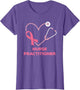 Nurse Practitioner Pink Heart Stethoscope Breast Cancer