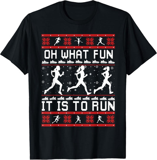 Oh What Fun It is to Run Running Marathon Runner Ugly