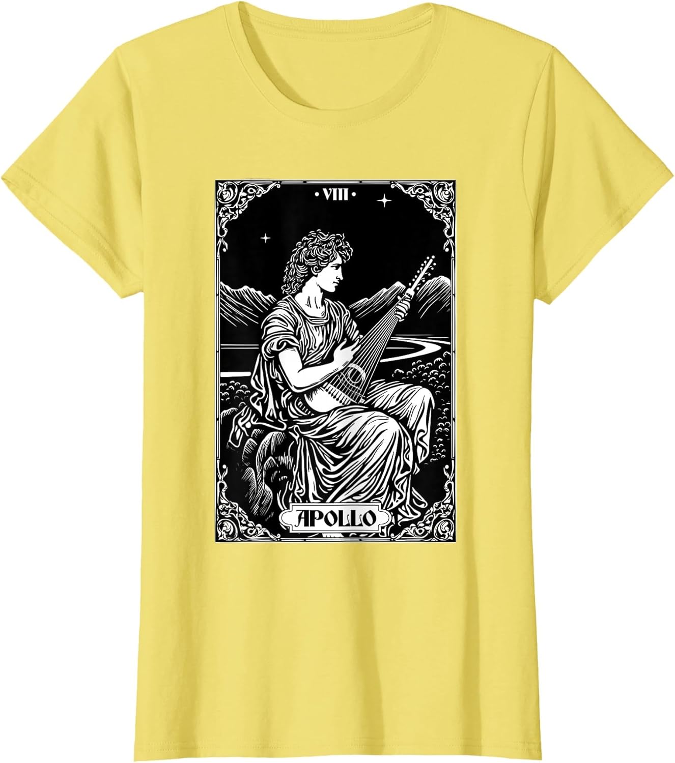 Tarot Card Apollo Lyre Greek God Mythology