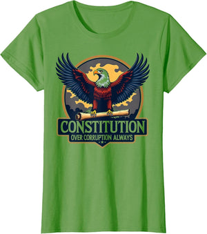 Constitution Over Corruption Always Patriotic Design