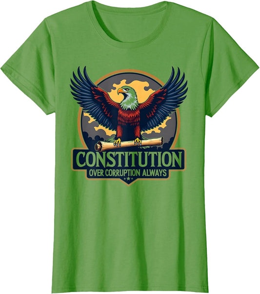 Constitution Over Corruption Always Patriotic Design