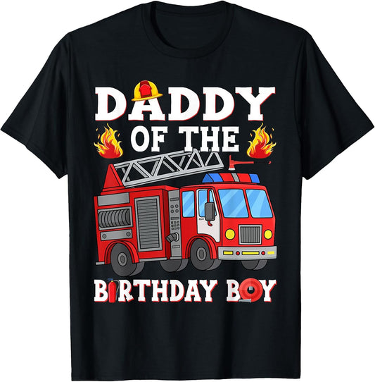 Daddy of The Birthday Boy Fire Truck Firefighter