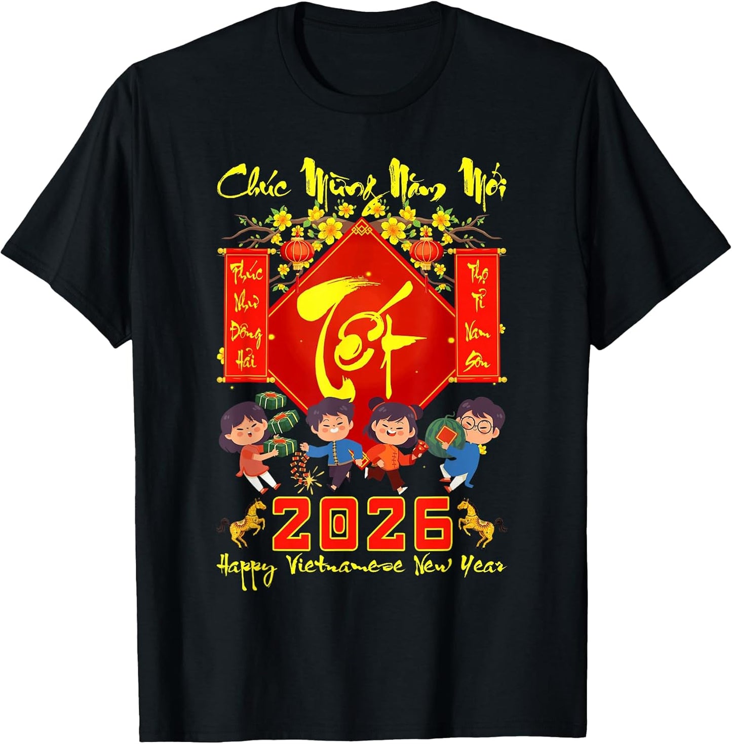 Chuc Mung NAM Moi Vietnamese New Year 2026 TET Binh NGO Kids