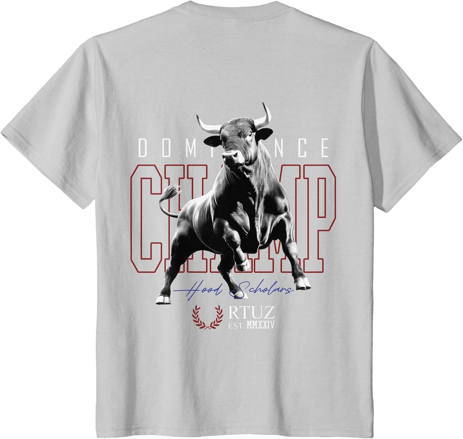 Hip Hop Urban Vintage Edgy Y2K Back Print Streetwear Bull