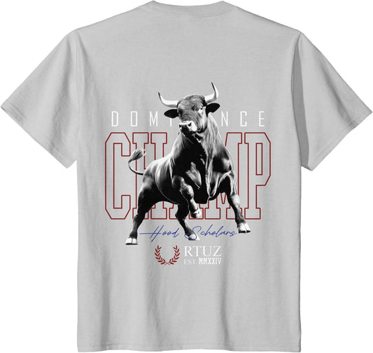 Hip Hop Urban Vintage Edgy Y2K Back Print Streetwear Bull