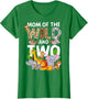 Mom of The Wild Two Zoo 2nd Birthday Safari Jungle Animal