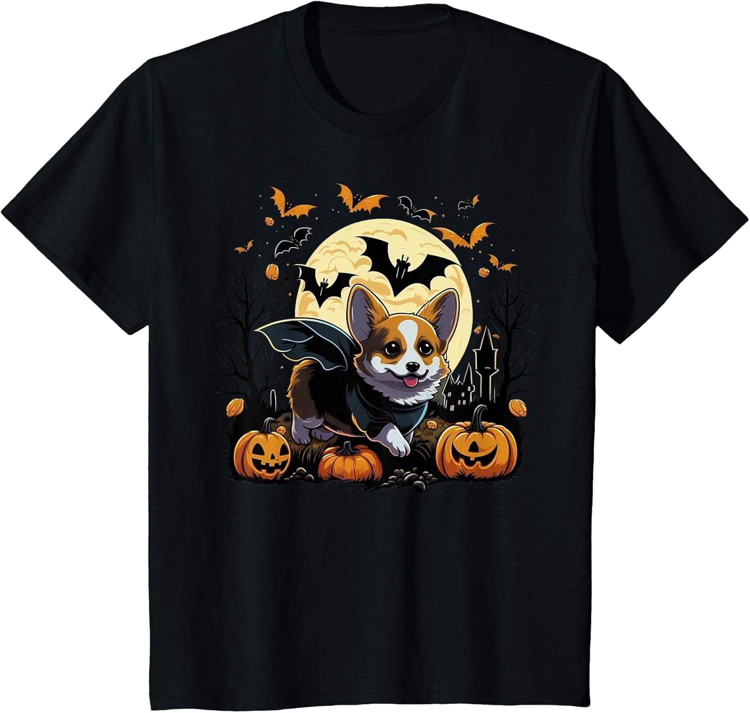Pumpkin Welsh Corgi Costume on Welsh Corgi Halloween