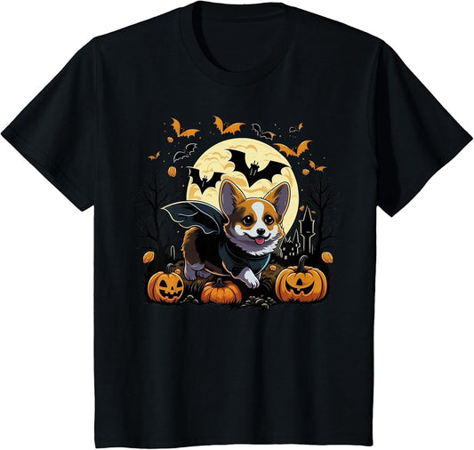 Pumpkin Welsh Corgi Costume on Welsh Corgi Halloween
