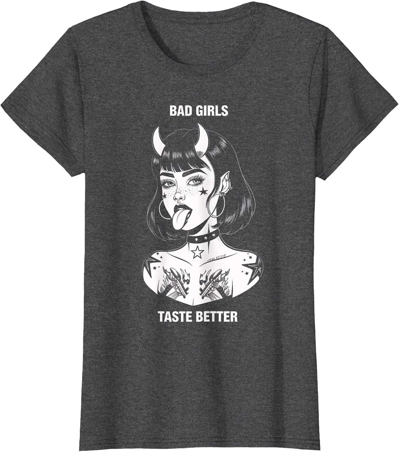 Bad Girls Taste Better Tattoo Devil Halloween Men Women