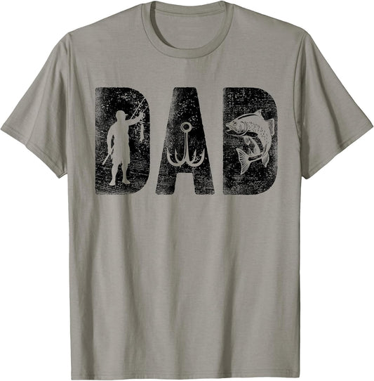 Fishing Dad Birthday Classic Bold Font Fish Daddy