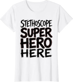 Stethoscope Superhero Healthcare Hero Design