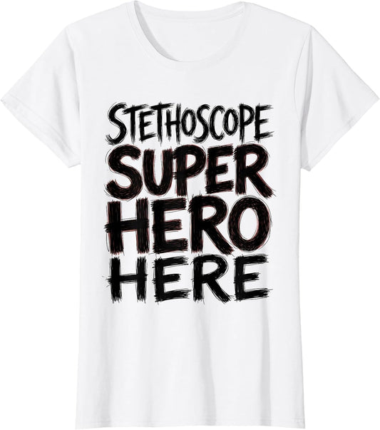 Stethoscope Superhero Healthcare Hero Design