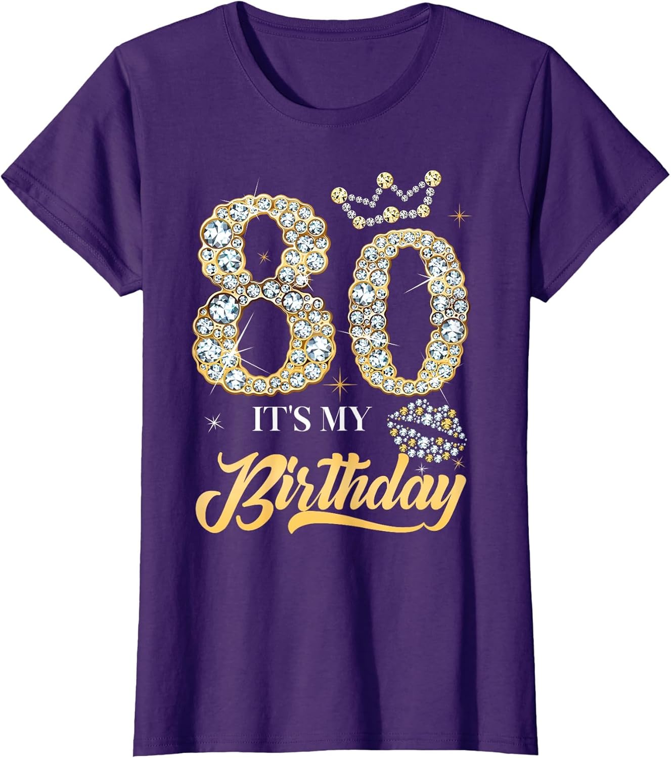 It's My 80th Birthday Diamond Shoes 80 Years Old Women