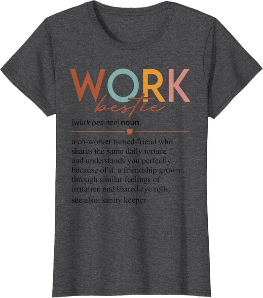 Vintage Work Bestie Definition Teachers Nurses Boss Women
