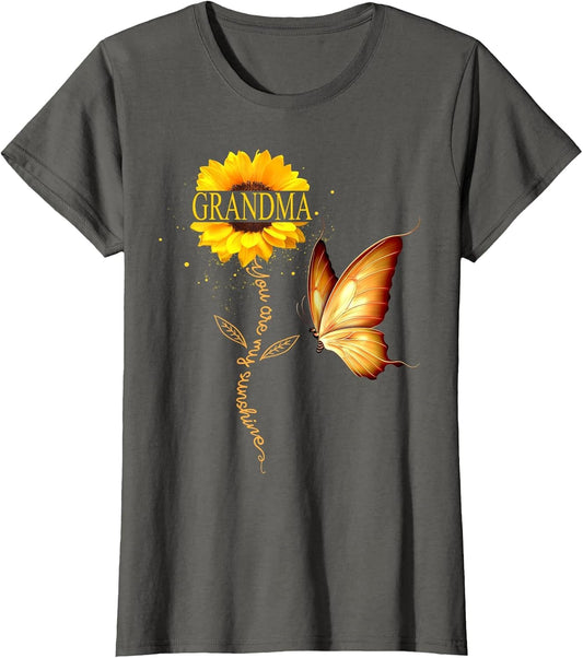 Grandma You are My Sunshine Butterfly Sunflower Mother's Day