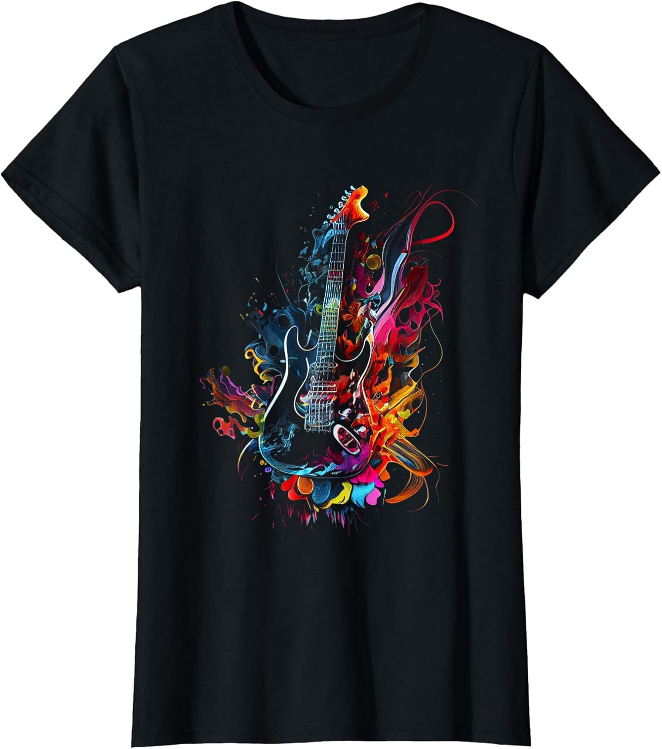 Electric Guitar Design Colorful Musician Guitar Gift GUI