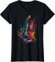 Electric Guitar Design Colorful Musician Guitar Gift GUI